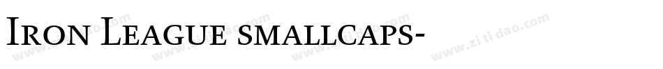 Iron League smallcaps字体转换
